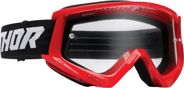 Thor Combat Racer szemüveg, fekete/piros, 1, nordicamoto.ro