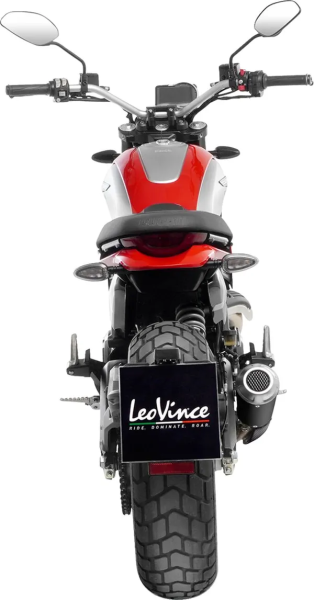 LeoVince LV-10 Black Edition Slip-On kipufogórendszer a Ducati Scrambler 800-hoz, 2, nordicamoto.ro