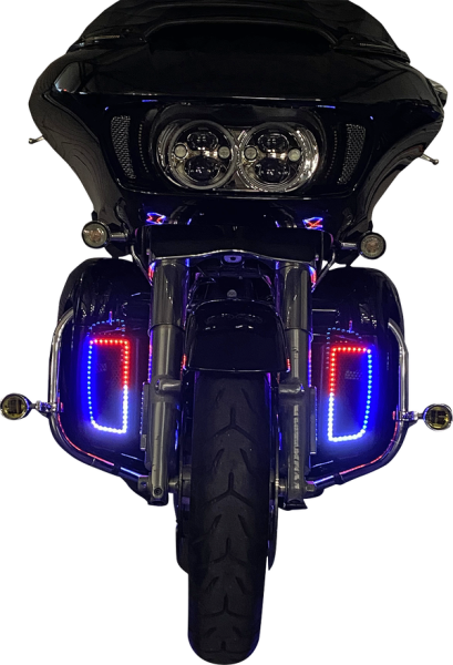 Proglow Color Changing Led Lower Fairing Inserts Black, 2, nordicamoto.ro