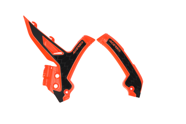 Acerbis X-GRIP vázvédők, fekete/narancssárga, 4, nordicamoto.ro
