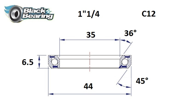 Headset Bearing, 1, nordicamoto.ro