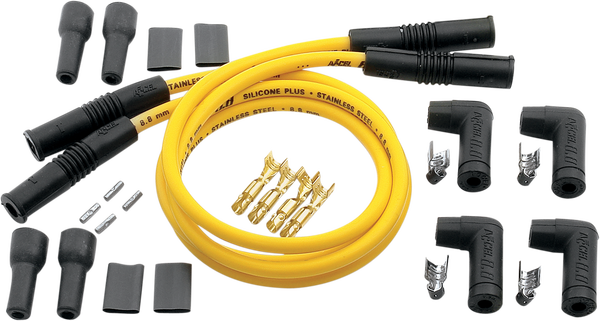 Universal 8.8 Mm Wire Kit For 4-cylinder Yellow, 1, nordicamoto.ro