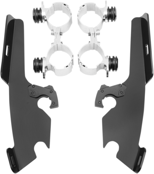 Fats/slim Windshield Trigger-lock Complete Mount Kit Black, 1, nordicamoto.ro