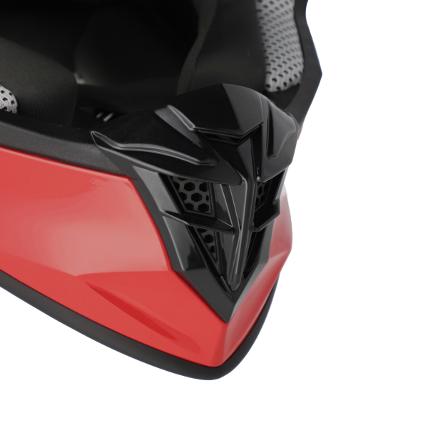 Acerbis Linear 22-06 egyszínű piros sisak, M-es méret, 3, nordicamoto.ro