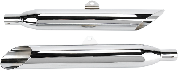 Slashcut Slip-on Mufflers Chrome, 2, nordicamoto.ro