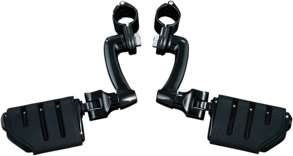 Longhorn Offset Dually Highway Pegs Black, 1, nordicamoto.ro