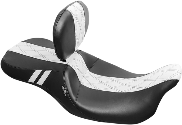Outcast Gt Seat Black, White, 1, nordicamoto.ro