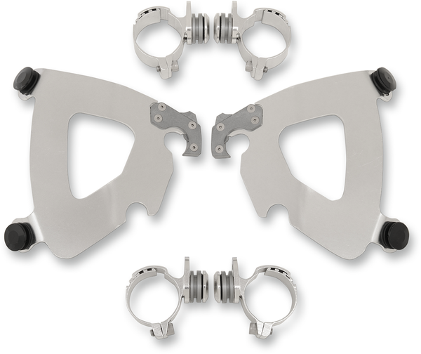 Gauntlet Fairing Trigger-lock Mounting Kit Silver, 1, nordicamoto.ro