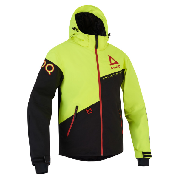 AMOQ Orbit V2 20K motorosdzseki, fekete/Hi-Vis/piros, M, 7, nordicamoto.ro