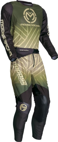 Pantaloni MOOSE RACING Sahara Black/Green 38, 4, nordicamoto.ro