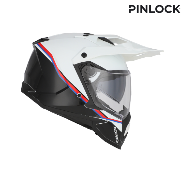 Acerbis Assault Graphic teljes arcú sisak, fehér/fekete, M-es méret, 11, nordicamoto.ro