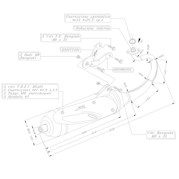 Sito Full-system Exhaust Black, 1, nordicamoto.ro