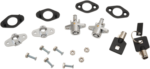 Saddlebag Lock Kit Silver, 1, nordicamoto.ro