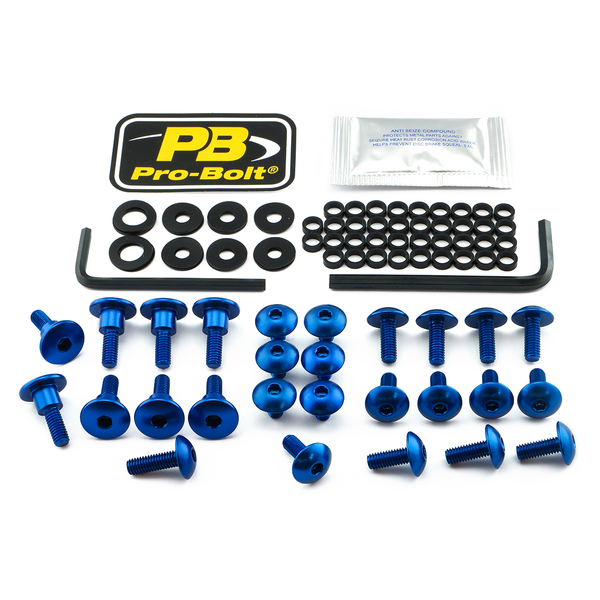 Fairing Bolt Kit For Suzuki Blue, 1, nordicamoto.ro