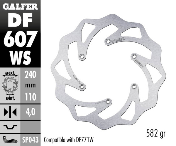 Wave® Brake Rotor Silver, 1, nordicamoto.ro