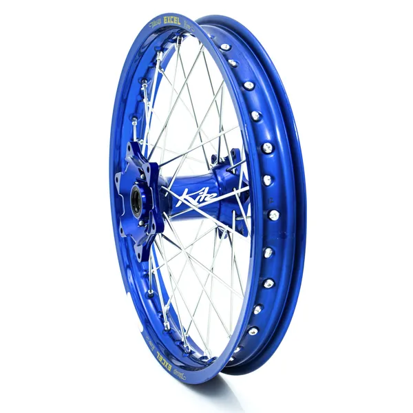 Elite Mx-en felni, ezüst küllők, kék kerékagy, 1, nordicamoto.ro