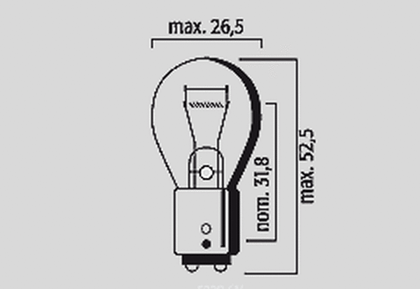 Replacement Bulb 12v/21w White, 1, nordicamoto.ro