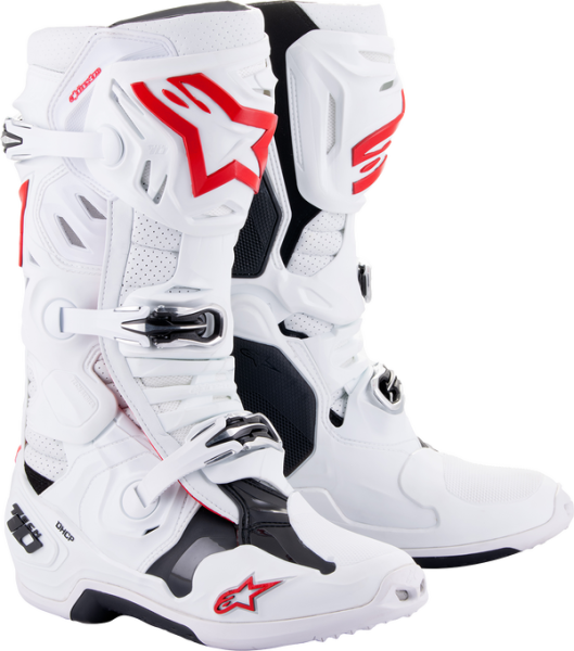 Alpinestars Tech 10 Supervented csizma, fehér/piros, 43-as méret, 3, nordicamoto.ro