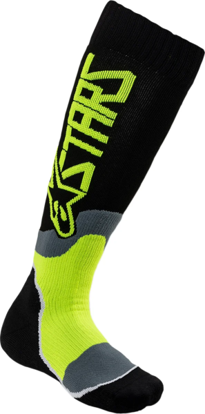 Mx Plus 2 Youth Socks Black, Gray, White, Yellow Youth, 1, nordicamoto.ro