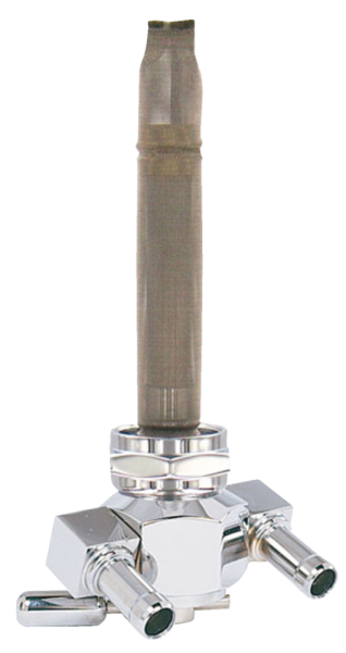Power-flo Dual Outlet Reserve Fuel Valve Silver, 1, nordicamoto.ro