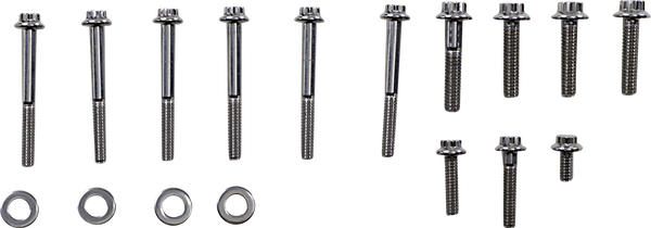 Bolt Kit Trn Sdcvr Fx 06 Polished, Stainless Steel, 2, nordicamoto.ro