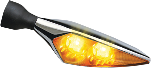 Micro Rhombus Extreme Turn Signals Chrome, 2, nordicamoto.ro