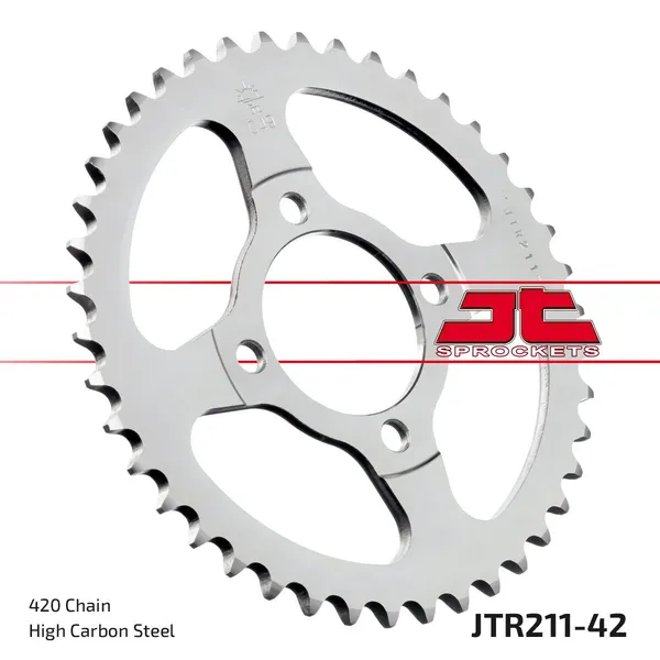 JT SPROCKETS hátsó lánckerék, természetes színű, 1, nordicamoto.ro