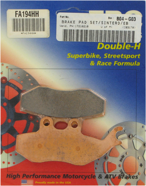 Sinterelt fékbetétek (r)hh(r), 1, nordicamoto.ro