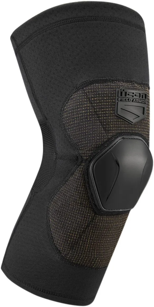Icon Field Armor™ fekete, M méretű térdkompressziós védő, 1, nordicamoto.ro