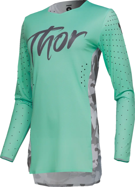 Thor Sportmode Enduro női póló, Shadow Green, Gray, XS, 1, nordicamoto.ro