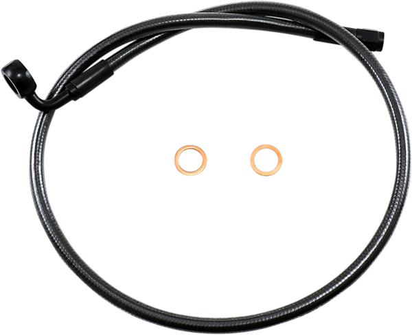 Alternative Length Designer Series Dot Abs-specific Upper Brake Line Kit Black, Black Pearl, 1, nordicamoto.ro