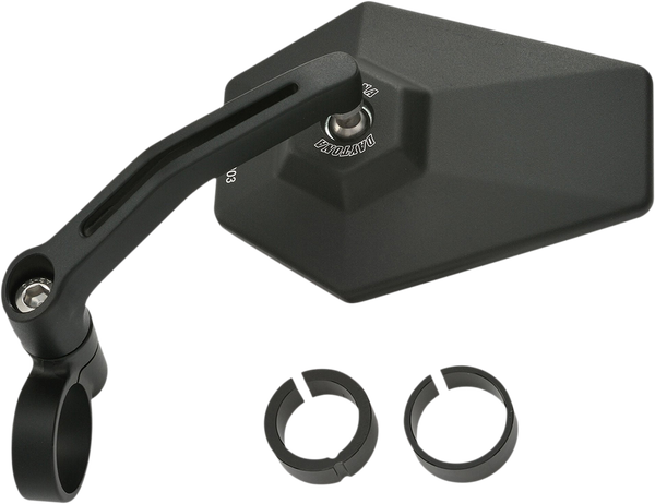 Aluminum Bar End Mirror Black, 2, nordicamoto.ro