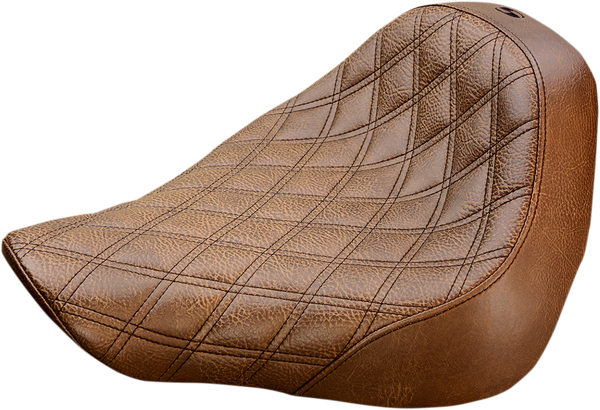 Renegade Lattice Stitch Solo Seat Brown, 1, nordicamoto.ro