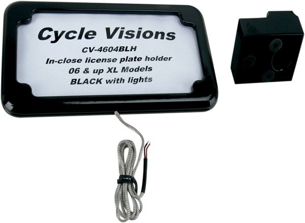In-close License Plate Holder Black, 1, nordicamoto.ro
