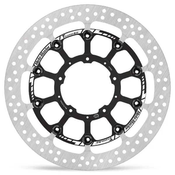 Halo sorozatú T-floater fékrotor, fekete, rozsdamentes acél, 1, nordicamoto.ro