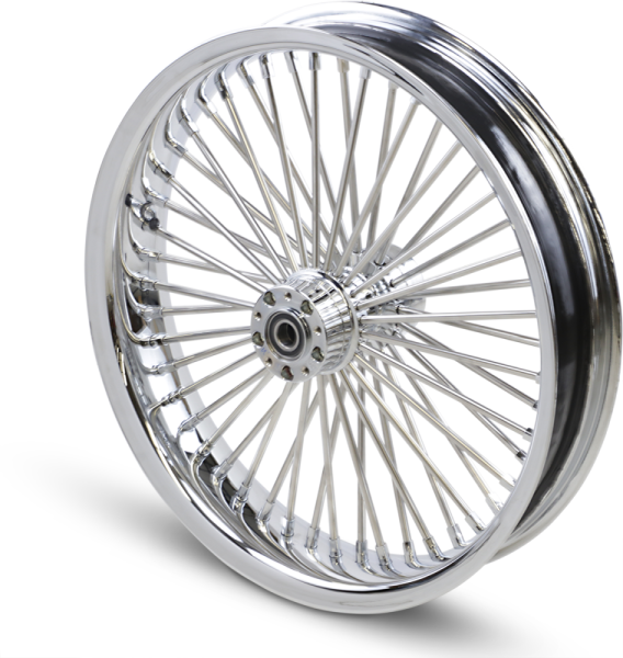 Front Wheel 50 Spoke Radial 23(r)x3.75(r) Chrome Dd Silver, 1, nordicamoto.ro