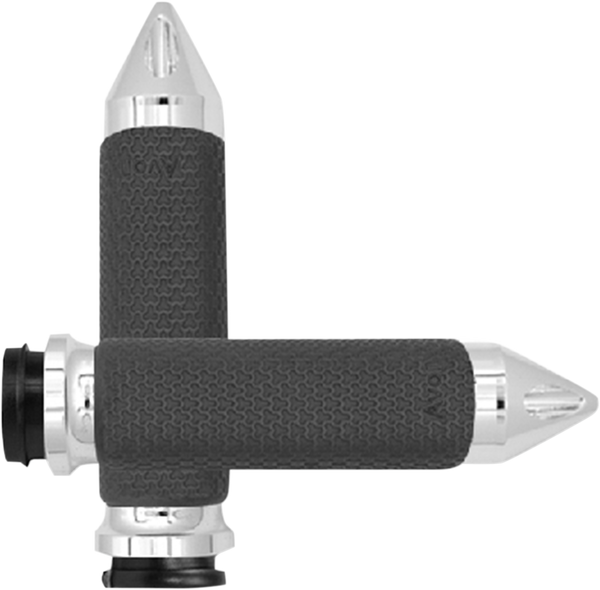 Vibration Dampening Memory Foam Grips Silver, 1, nordicamoto.ro