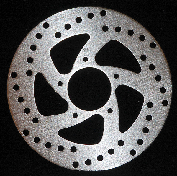 Round D-series Scooter Brake Rotor Silver, Stainless Steel, Zinc, 1, nordicamoto.ro