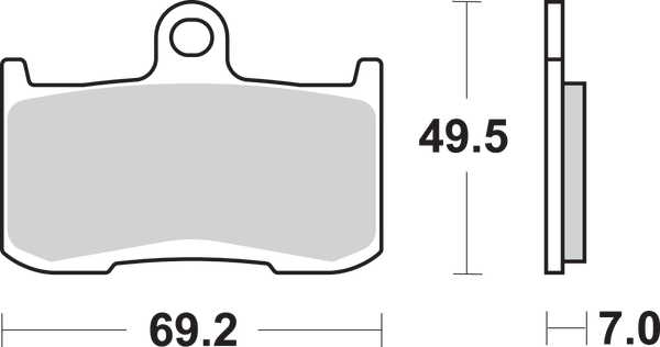 Hs Street Excel Sintered Front Brake Pads, 2, nordicamoto.ro