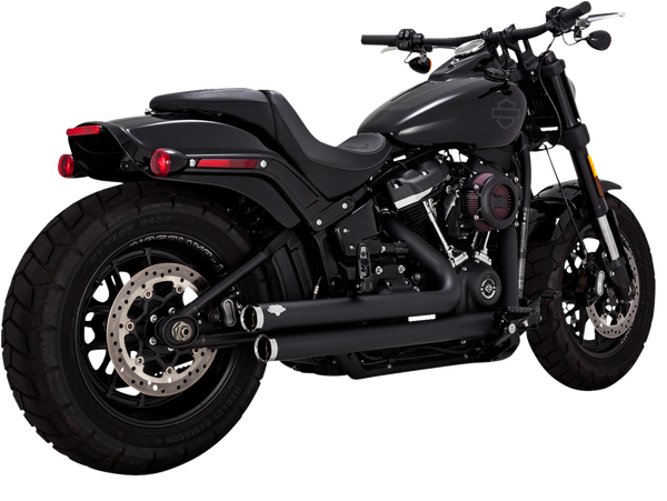 Big Shots Staggered 2-into-2 Exhaust System Black, 3, nordicamoto.ro