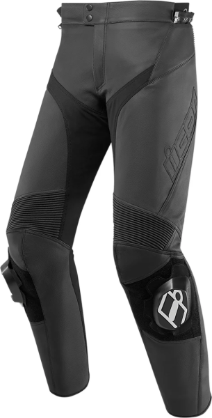 Pantaloni Piele Icon Hypersport 2™ Black 56, 1, nordicamoto.ro