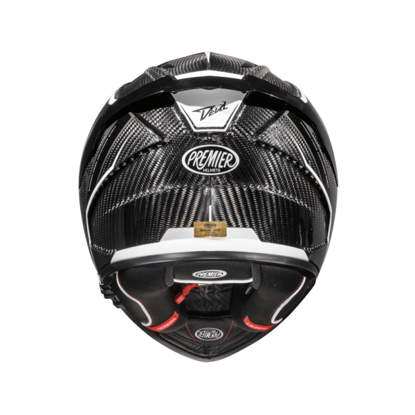 Casca Premier Devil Carbon ST8 sisak, fekete/fehér, S-es méret, 4, nordicamoto.ro