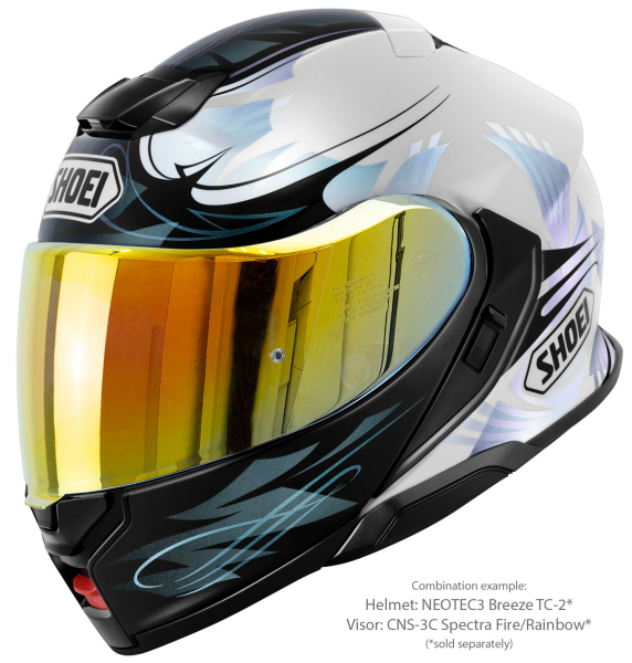 SHOEI NEOTEC3 BREEZE TC-2 felhajtható sisak, fekete/fehér, M-es méret, 3, nordicamoto.ro