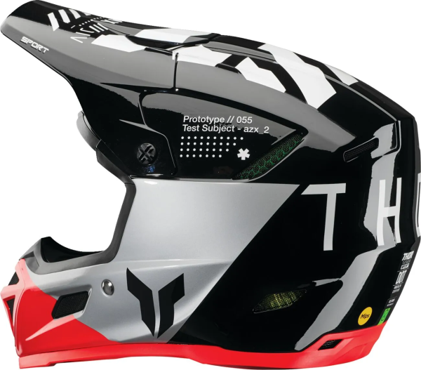 Thor Reflex Sport Strike Mips sisak, piros/szürke/fekete, XL méret, 6, nordicamoto.ro
