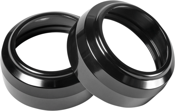 Fork Dust Cap Black, Anodized, 2, nordicamoto.ro