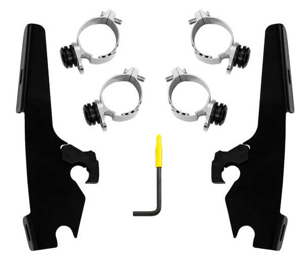 Fats/slim Windshield Trigger-lock Complete Mount Kit Black, 1, nordicamoto.ro