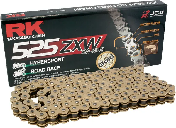 525 Zxw hajtólánc, arany színű, 1, nordicamoto.ro