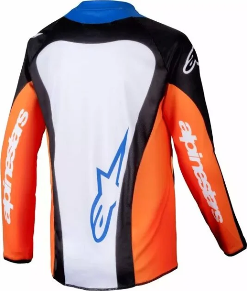 Tricou Copii Alpinestars Racer Melt Blue/Orange S, 2, nordicamoto.ro