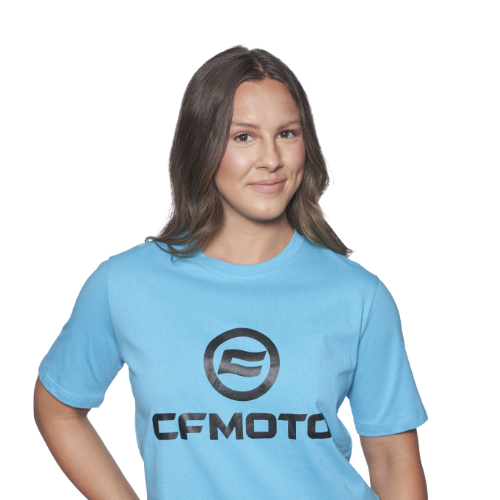 TRICOU CFMOTO LOGO – ALBASTRU / NEGRU, 12, nordicamoto.ro