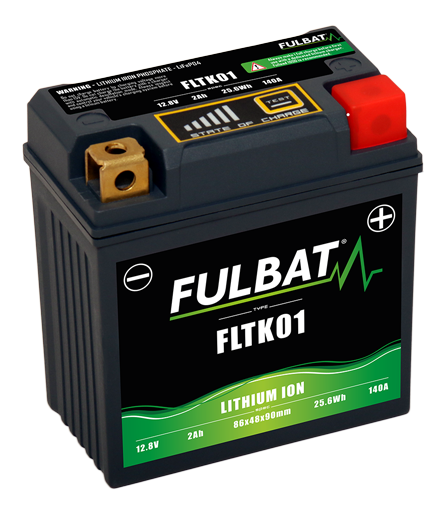 Fulbat LiFePO4 lítium-akkumulátor, 12 V, 2 Ah, 140 A, 1, nordicamoto.ro